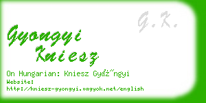 gyongyi kniesz business card